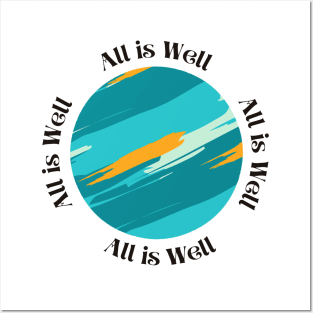 All is well | Wellbeing t-shirt Posters and Art